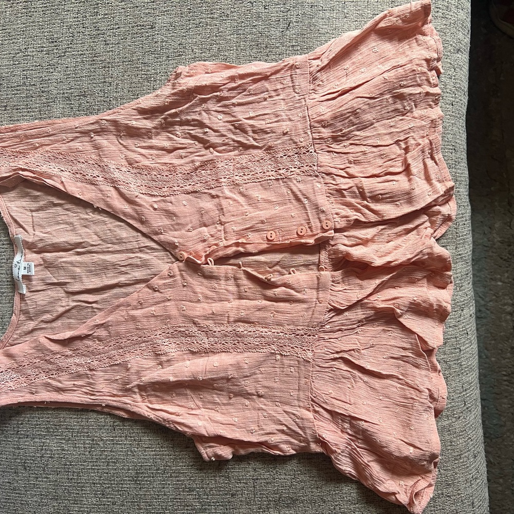 Love Tree Blush Pink Sleeveless Top